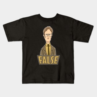 Dwight Schrute False The Office Kids T-Shirt